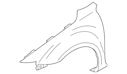 PANEL R FENDER FRT GK2A52111B MAZDA