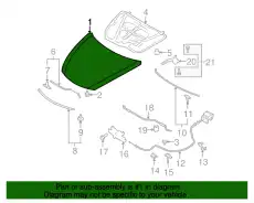 Капот m6 gh 10- usa GS3L52310 MAZDA