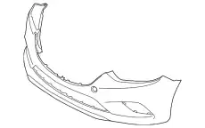 Бампер передний GHP950031BBB MAZDA