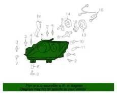 Фара MAZDA EG21510K0E