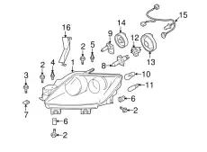 Фара MAZDA EG21510K0E