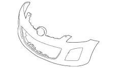 Бампер MAZDA CX-7, 10 - 12 EH4450031FBB