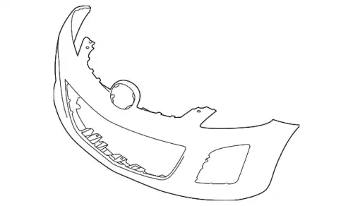 Бампер MAZDA CX-7, 10 - 12 EH4450031FBB