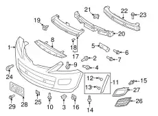 Бампер MAZDA CX-9, (10-12) TE6950031ABB