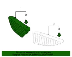 Решетка радиатора MITSUBISHI MN161014