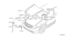 Капот NISSAN ALTIMA, 02 - 04 651008J030