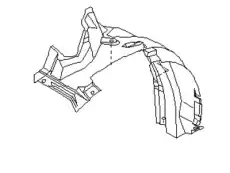 Подкрылок NISSAN 63843CA000
