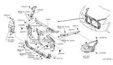 Панель пер верх NISSAN ROGUE, 08 - 62511JM00A
