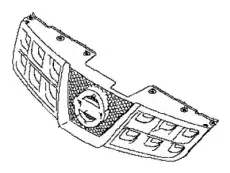 Решетка радиатора NISSAN 623101VK0A