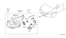 Фара NISSAN 26060JM00A