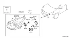 Фара NISSAN 260101VK0A