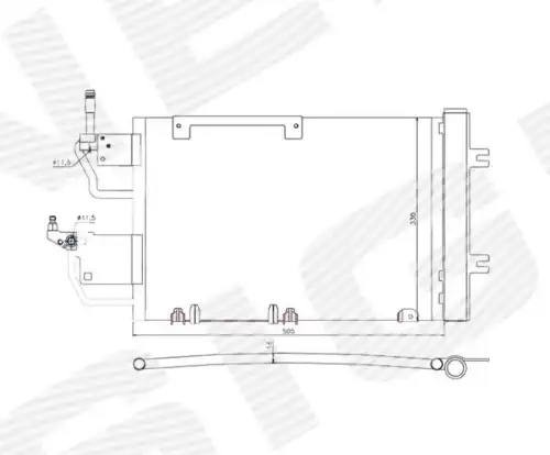 Радиатор кондиционера (конденсатор) SIGNEDA RC940052