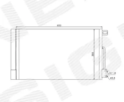 Радиатор кондиционера (конденсатор) SIGNEDA RC94973