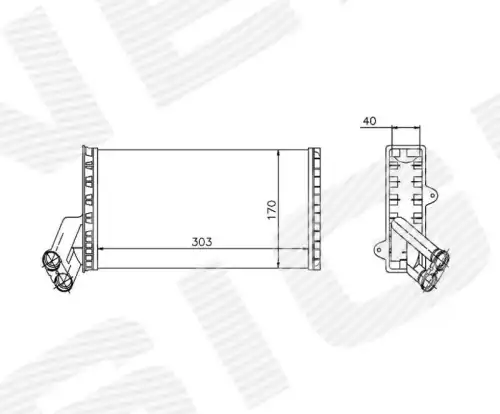 Радиатор печки SIGNEDA RP71149