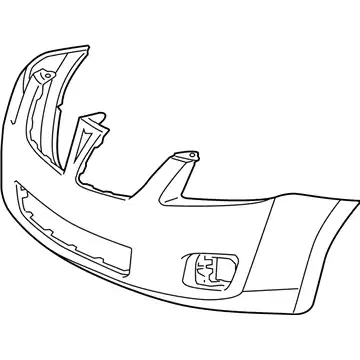 Бампер черный PONTIAC VIBE, 09 - 88975651