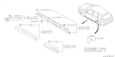 GARNISH-DOOR,LEFT 91112SG130 SUBARU