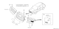 Решетка SUBARU IMPREZA 06- 91121FE250VW