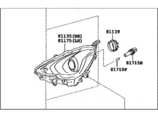 Фара TOYOTA / LEXUS 81110-52E80