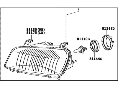 Фара TOYOTA / LEXUS 81150-42060