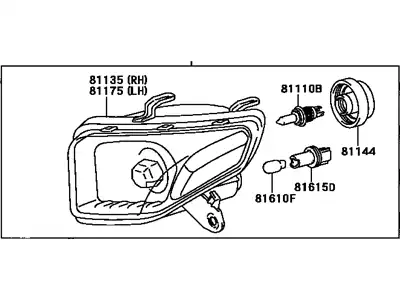 Фара TOYOTA / LEXUS 81110-42190