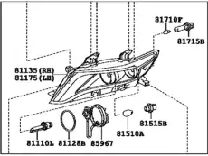 Фара TOYOTA / LEXUS 81110-0T020