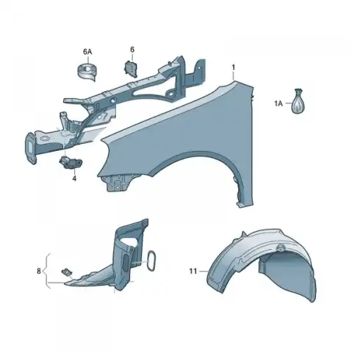 Крыло VAG 1K6821021A