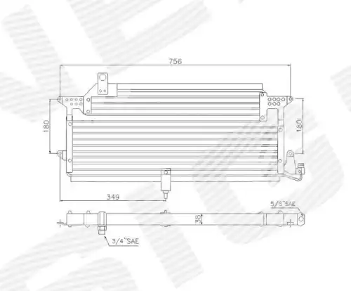 Радиатор кондиционера (конденсатор) SIGNEDA RC94328