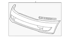 Бампер USA VW PASSAT (B7), 11 - 561807217BGRU VAG