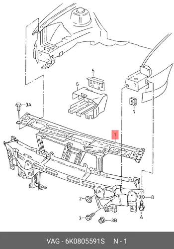 ДЕРЖАТЕЛЬ VAG 6K0805591S
