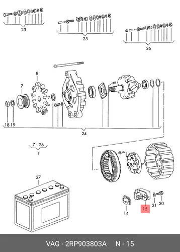 реле-регулятор Volv 2RP903803A VAG