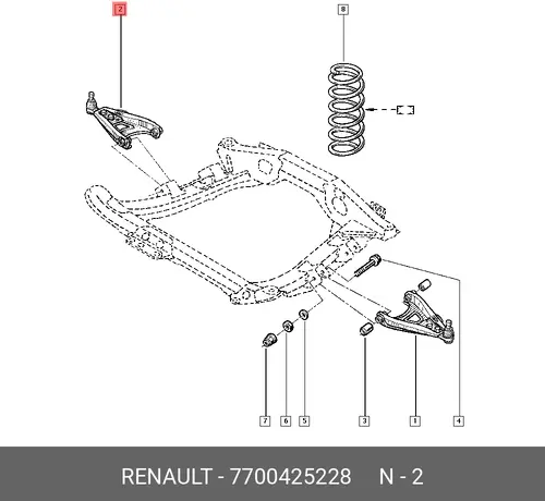 RENAULT 7700 425 228