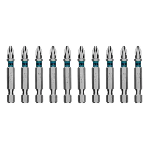 Бита PH2х50мм, сталь S2, шестигр., 10 шт. Gross 113035