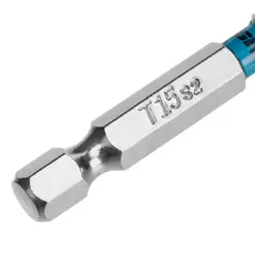 Бита Torx 15х50мм, сталь S2, шестигр., 10 шт. Gross 114609