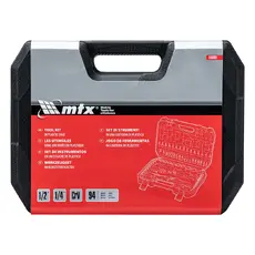 Набор инструментов 94 предмета, CrV, 1/2', 1/4' MTX 135099