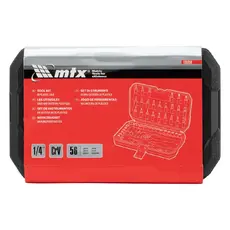Набор инструментов 56 предметов, CrV, 1/4' MTX 135259