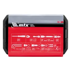 Набор инструментов 56 предметов, CrV, 1/4' MTX 135259
