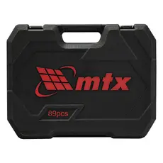 Набор инструментов 89 предметов, CrV 1/2', 1/4' MTX 135299
