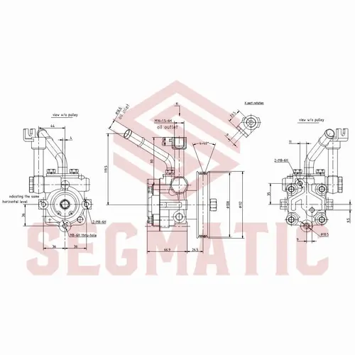 Насос гидроусилителя руля SEGMATIC SG30024035
