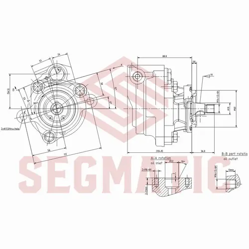 Насос гидроусилителя руля SEGMATIC SG30024030