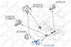 Подушка крепления двигателя STELLOX 25-72015-SX