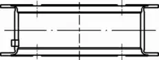 вкладыши коренные к-т 4 цил. STD !(5шт.) \MB OM364/A/LA 001 HS 10767 000 MAHLE