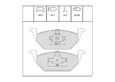 Тормозные колодки дисковые OEM OEM0013KTD