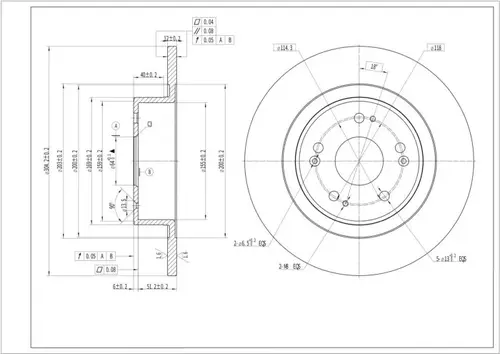 Тормозной диск SENIKO SBD1142