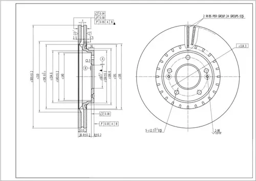 Тормозной диск SENIKO SBD1163