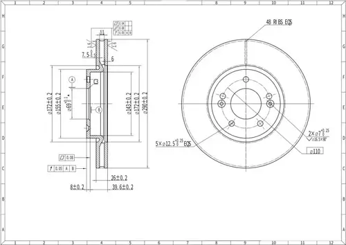 Тормозной диск SENIKO SBD1173