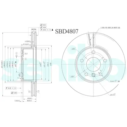 Тормозной диск SENIKO SBD4807