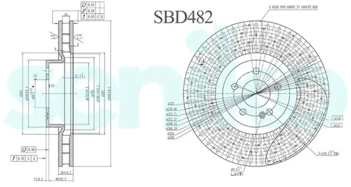 Тормозной диск SENIKO SBD482