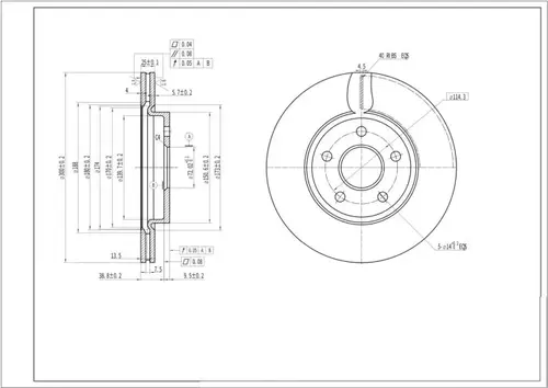 Тормозной диск SENIKO SBD4974