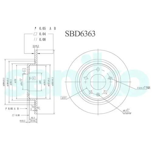 Тормозной диск SENIKO SBD6363