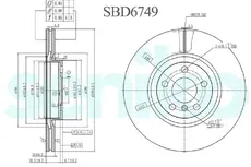 Тормозной диск SENIKO SBD6749